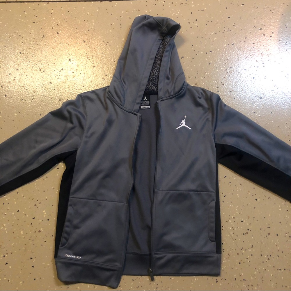 Nike Jordan Grey Therma Fit Jacket